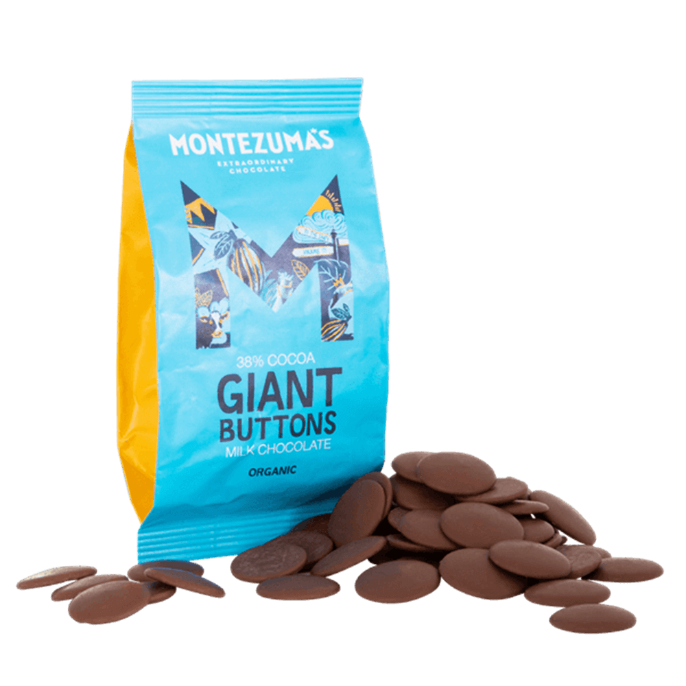 Organic Giant Milk Chocolate Buttons 180g